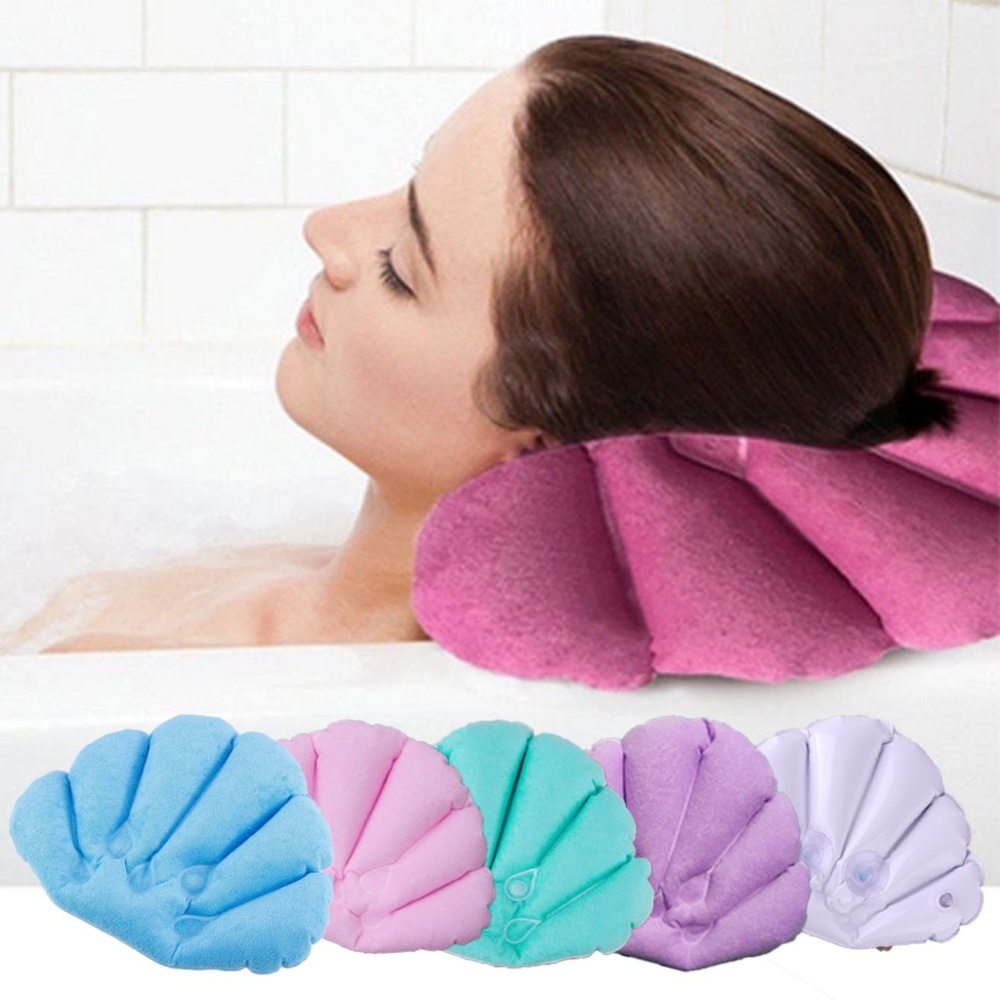 Home Spa Inflatable Bath Pillow
